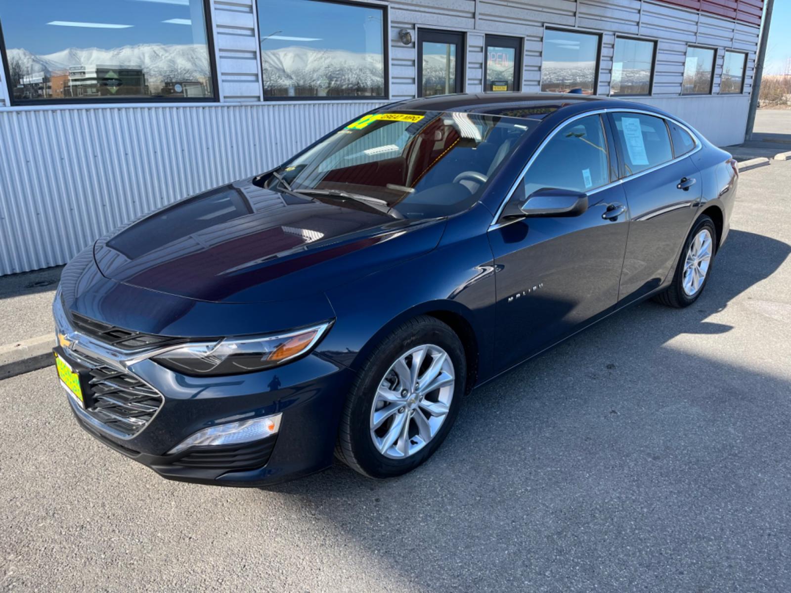 2022 BLUE /Black CHEVROLET MALIBU LT (1G1ZD5ST7NF) with an 1.5L engine, Continuously Variable transmission, located at 1960 Industrial Drive, Wasilla, 99654, (907) 274-2277, 61.573475, -149.400146 - Photo #0